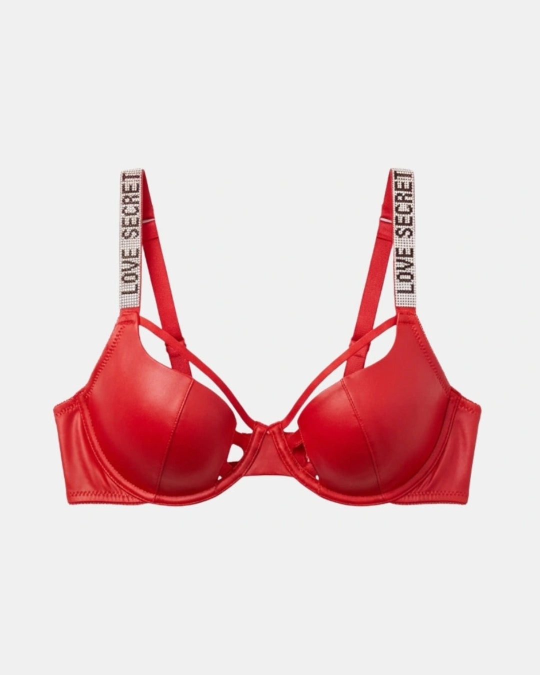 Non Padded Underwire Bra Set - True Fit - Red