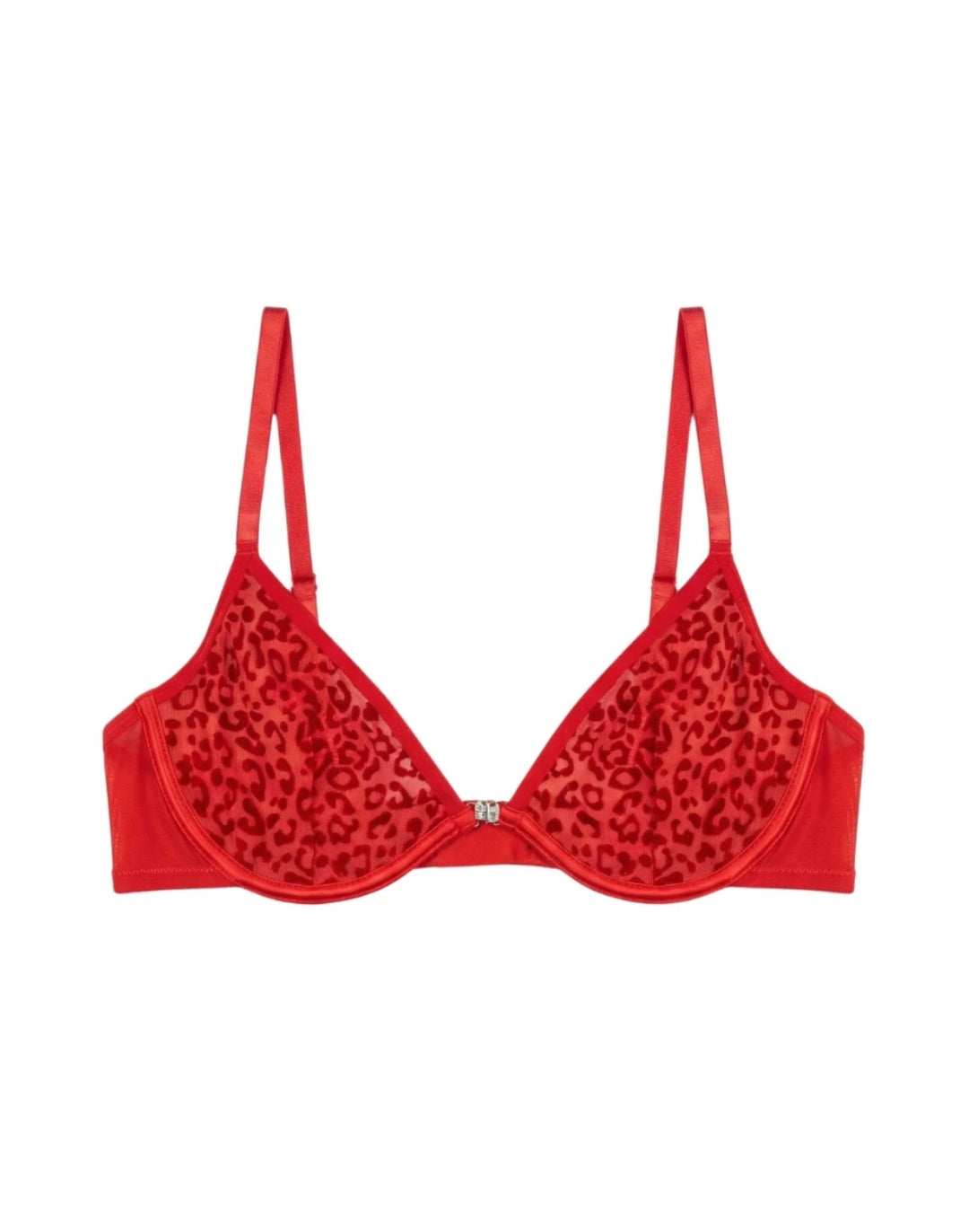 Non Padded Underwired Bra Set - Crimsona