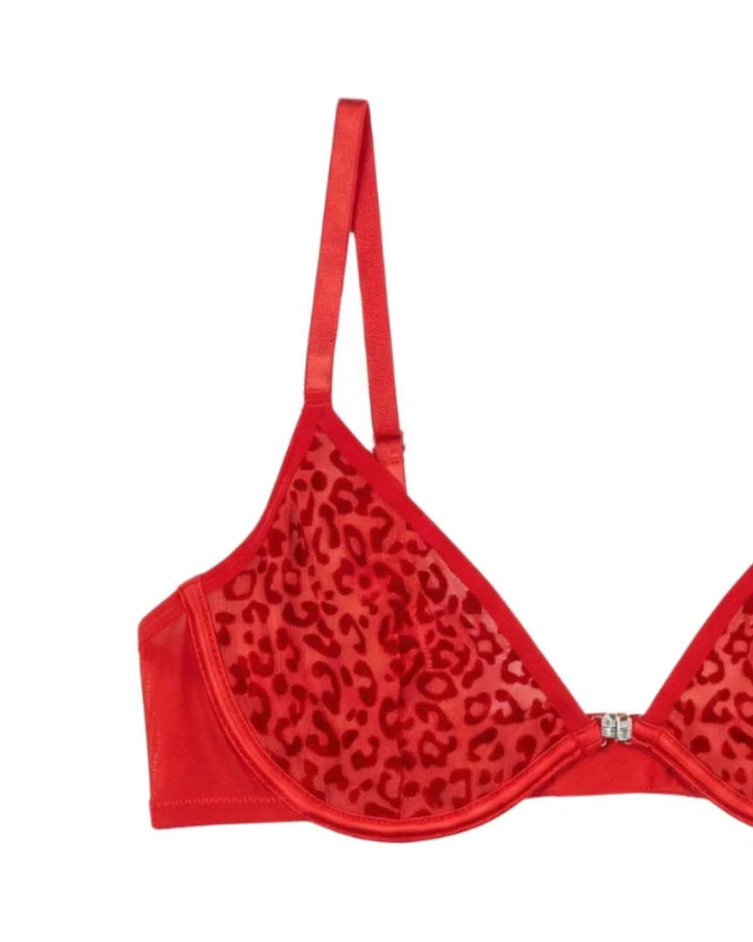 Non Padded Underwired Bra Set - Crimsona