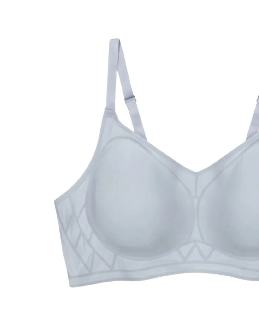 Padded Seamless Smooth Comfort Bra - Blue