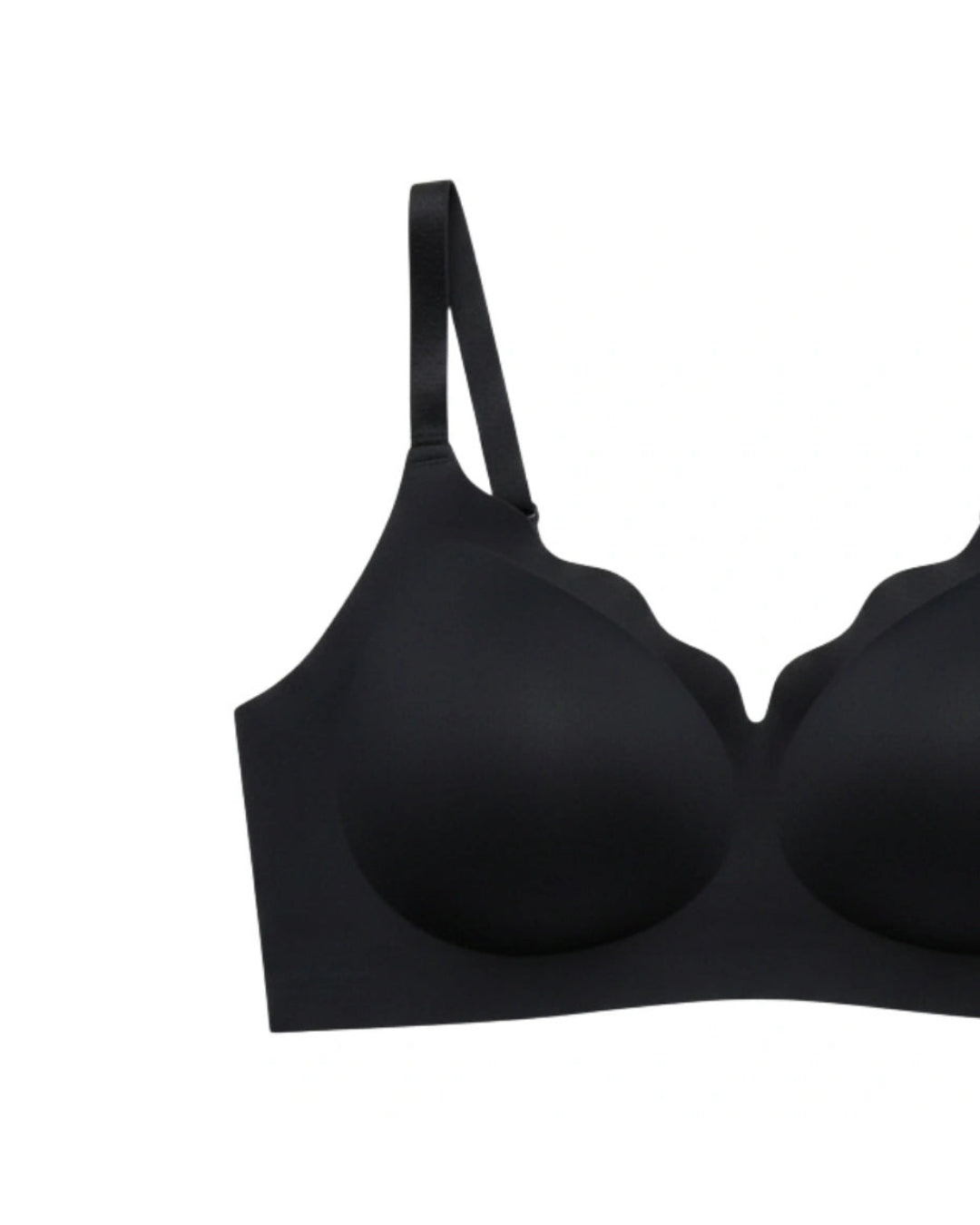 Seamless Padded Bra - Amorva - Black