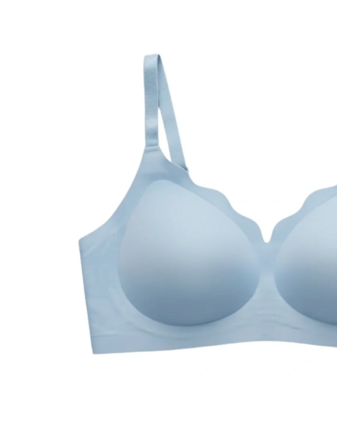 Seamless Padded Bra - Amorva - Blue