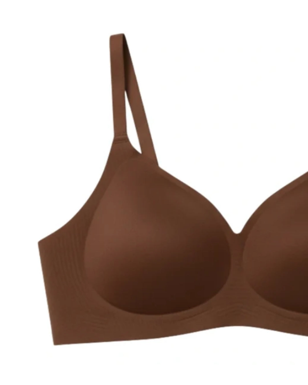 Seamless Padded Bra - Silven - Brown