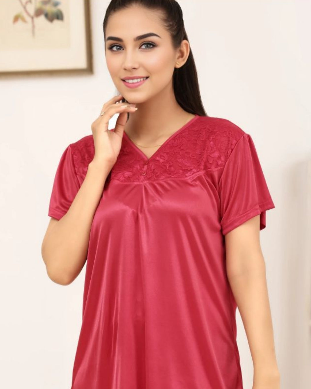 Silk PJ Set - Miren - Pink