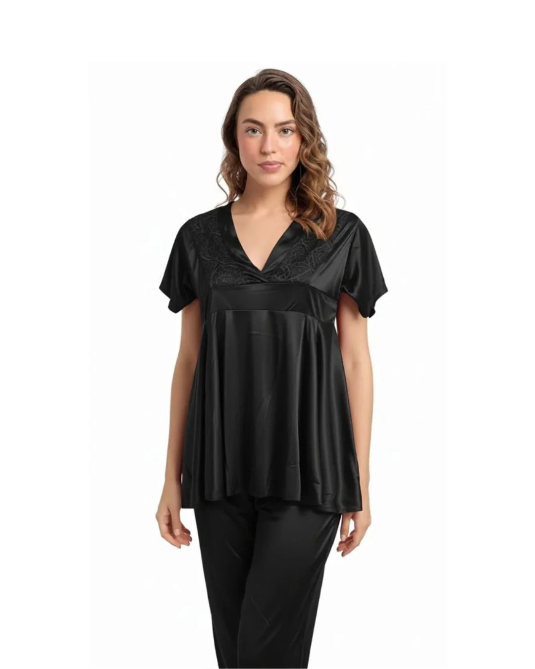 Silk PJ Set - Silk Ease - Black