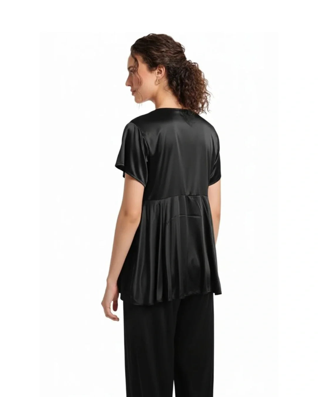 Silk PJ Set - Silk Ease - Black