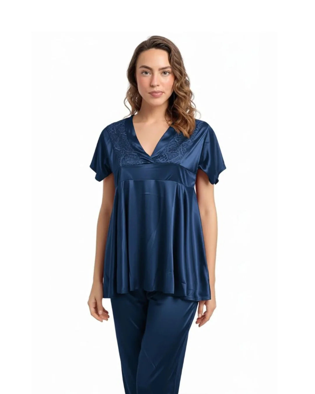 Silk PJ Set - Silk Ease - Blue