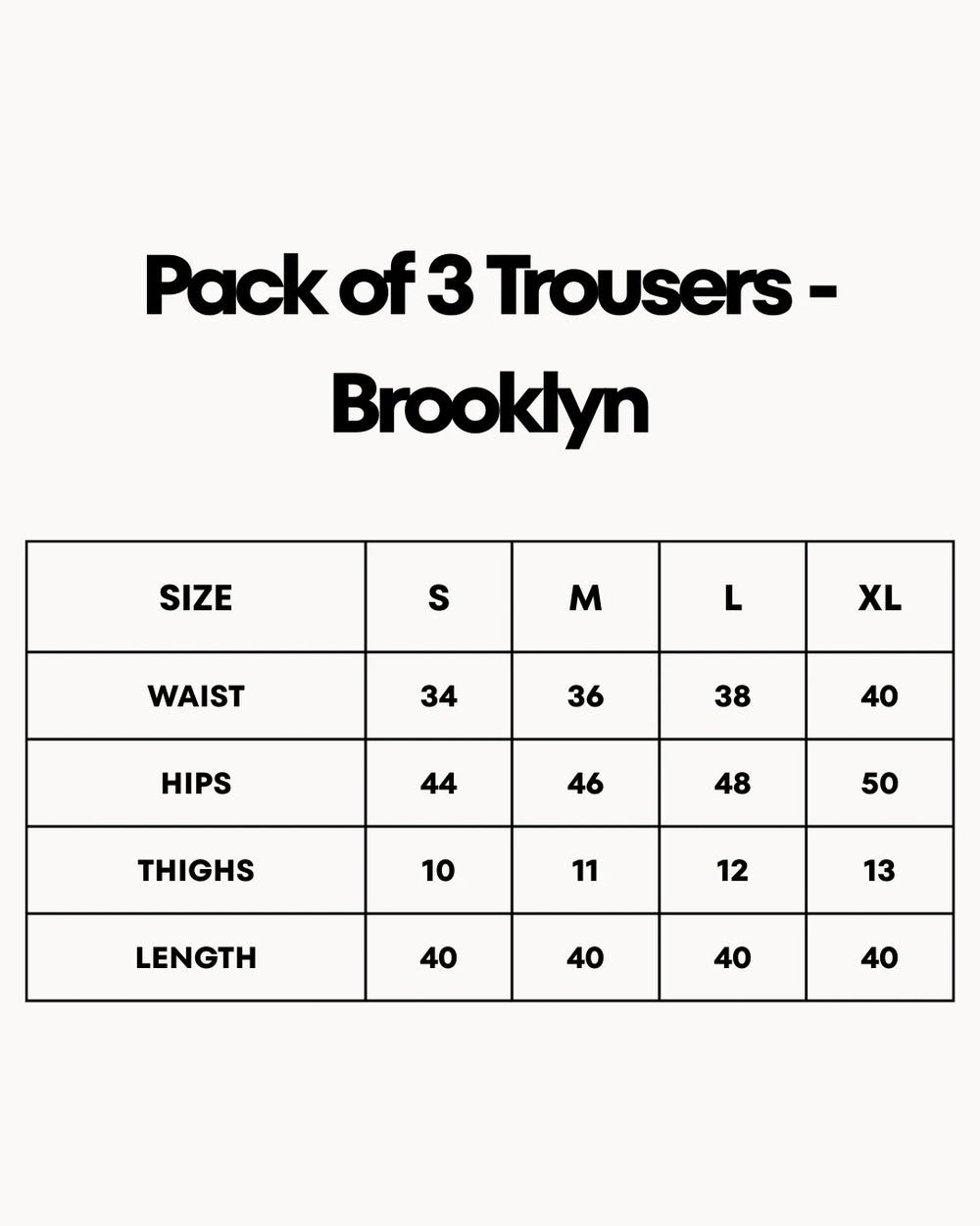 Pack of 3 Trousers - Brooklyn