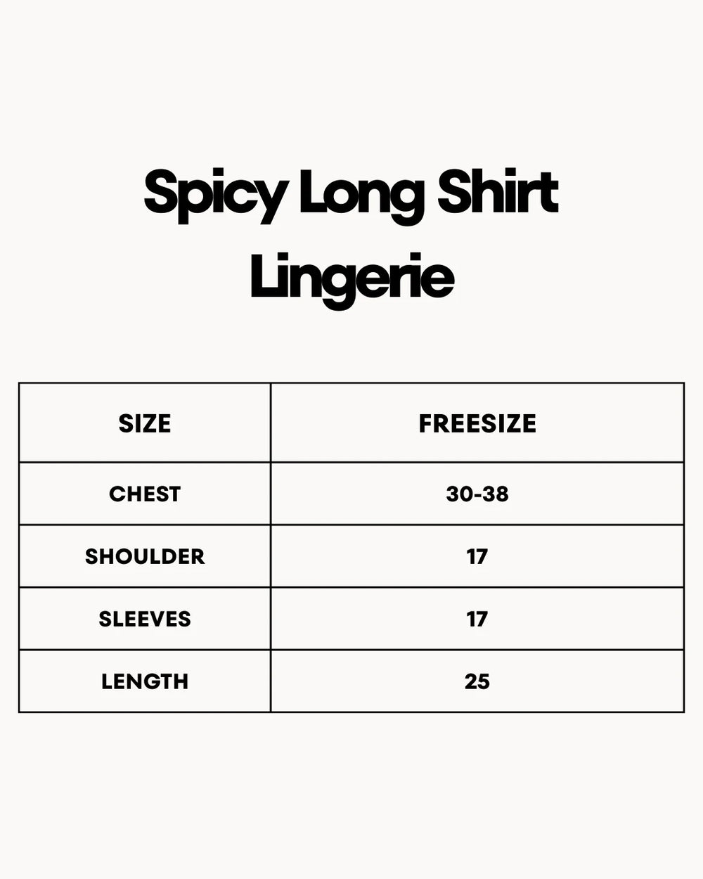 Spicy Long Shirt Lingerie