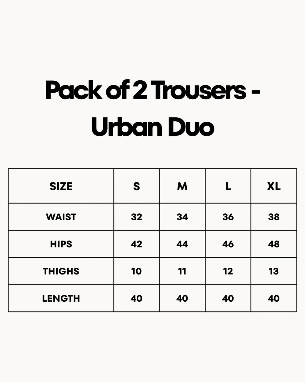 Pack of 2 Trousers - Urban Duo