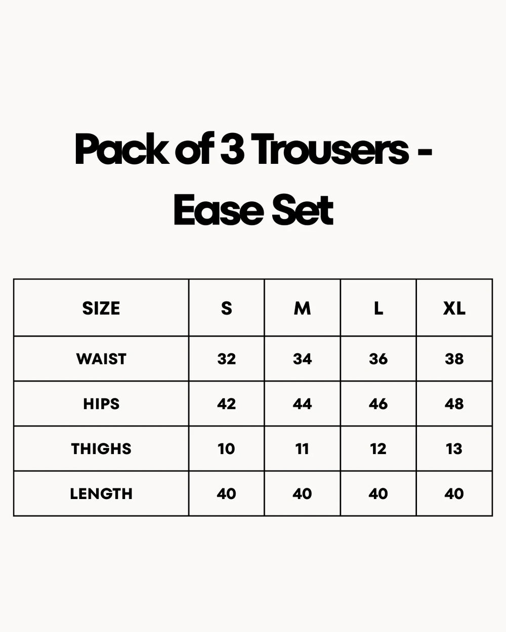 Pack of 3 Trousers - Ease Set