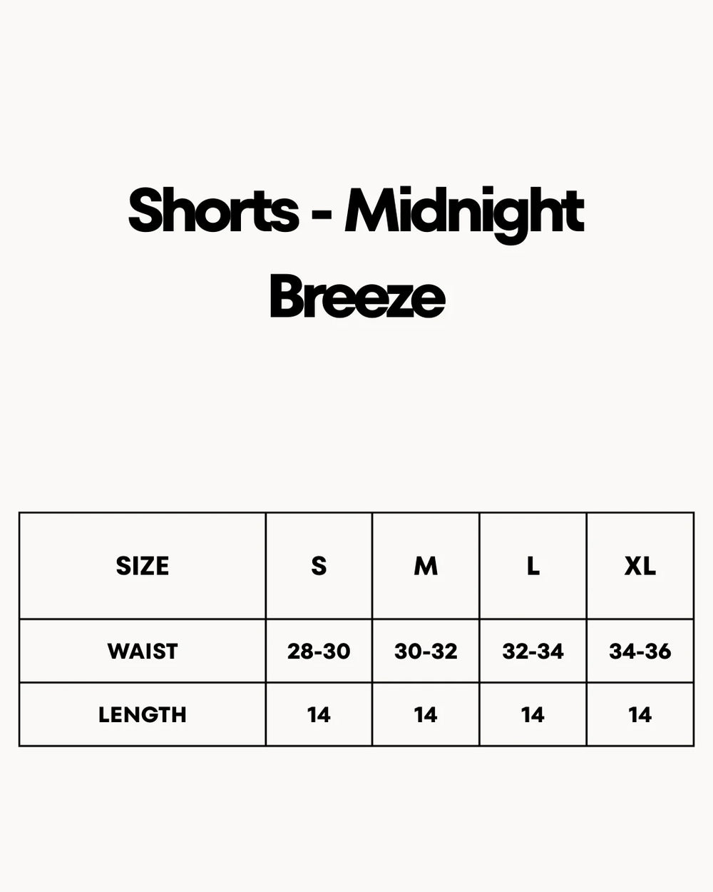 Shorts - Midnight Breeze Black