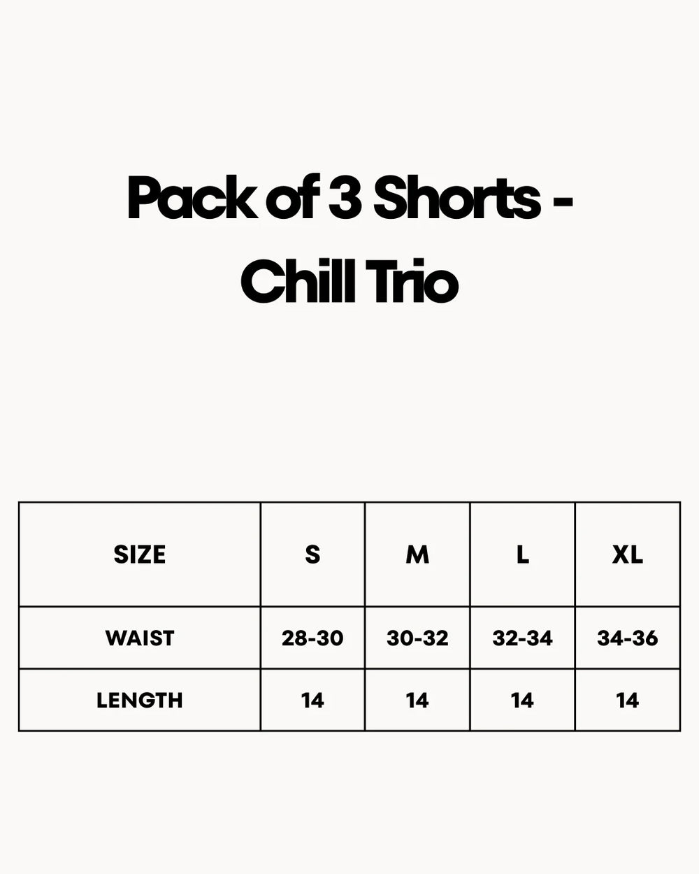 Pack of 3 Shorts - Chill Trio