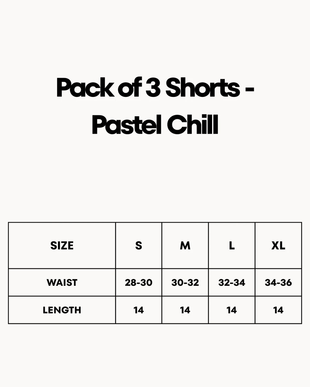 Pack of 3 Shorts - Pastel Chill