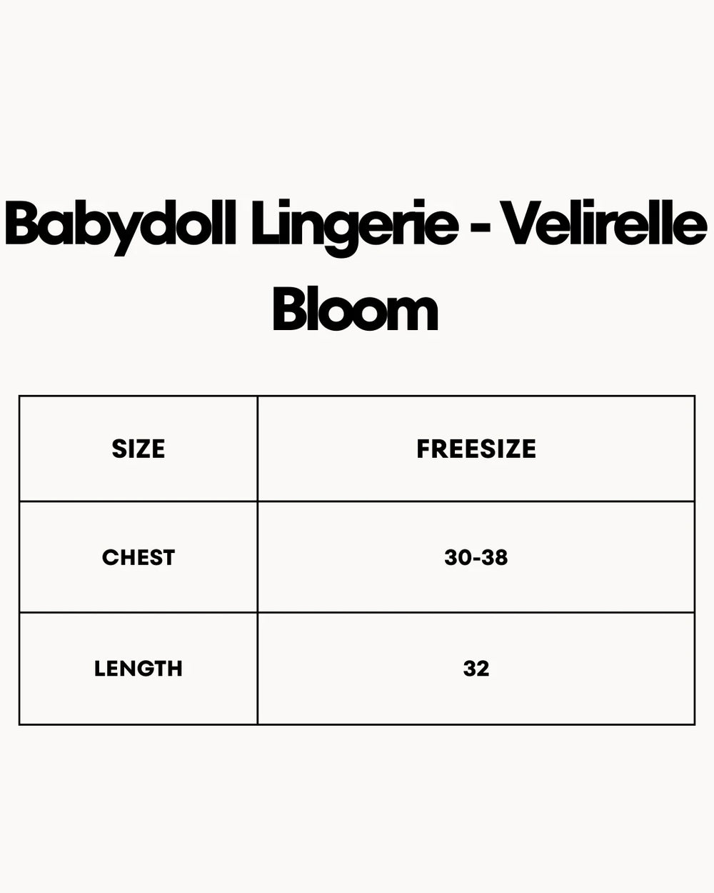 Babydoll Lingerie  - Velirelle Bloom