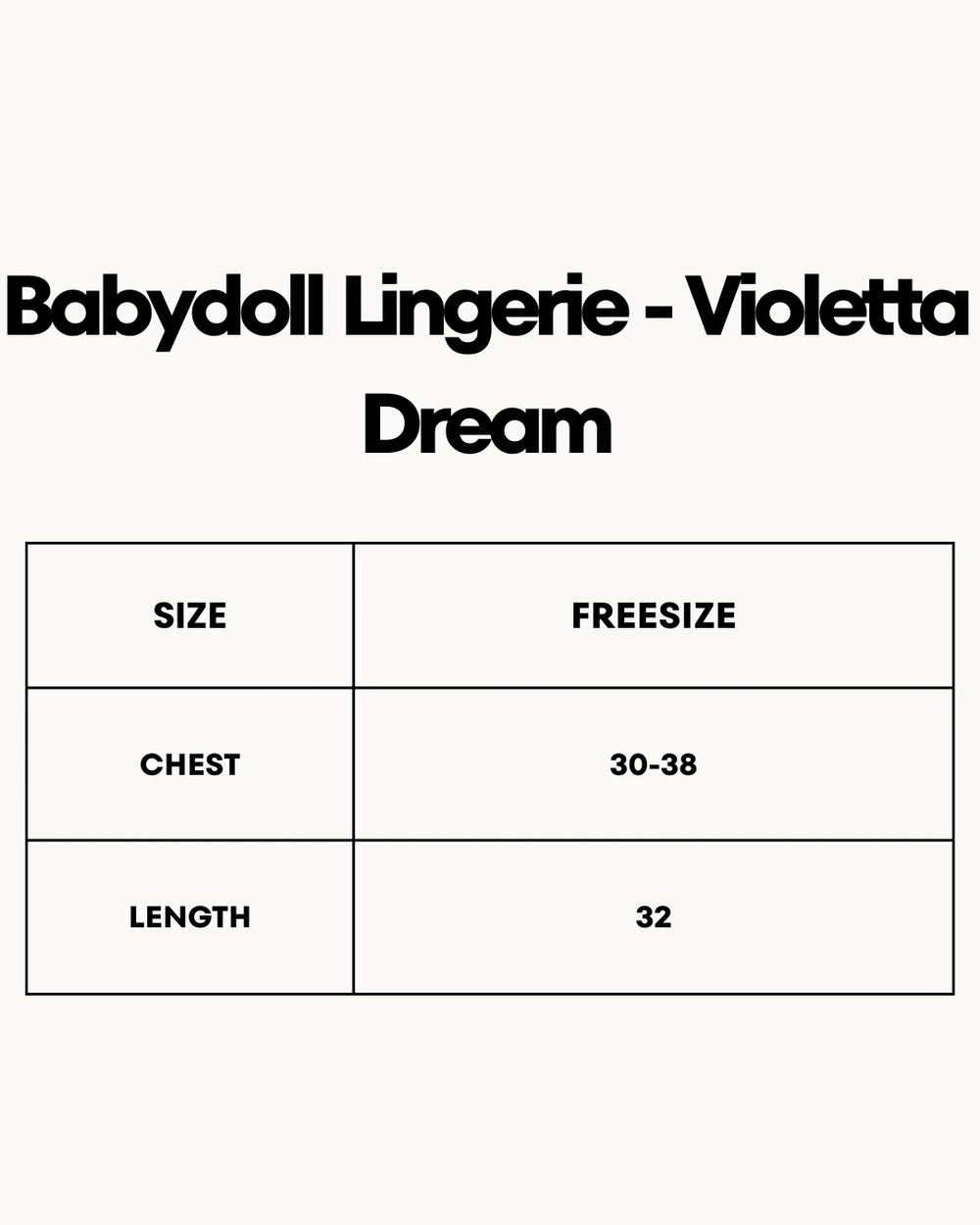 Babydoll Lingerie  - Violetta Dream