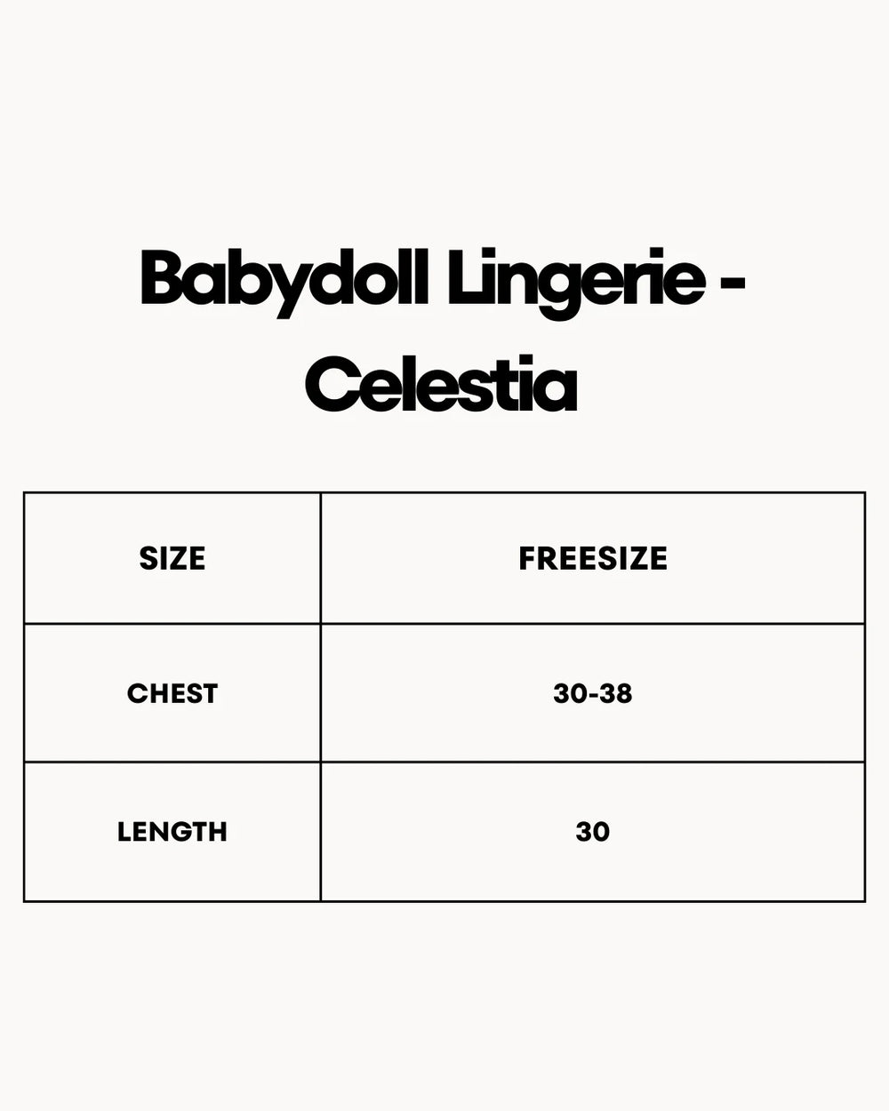 Babydoll Lingerie  - Celestia