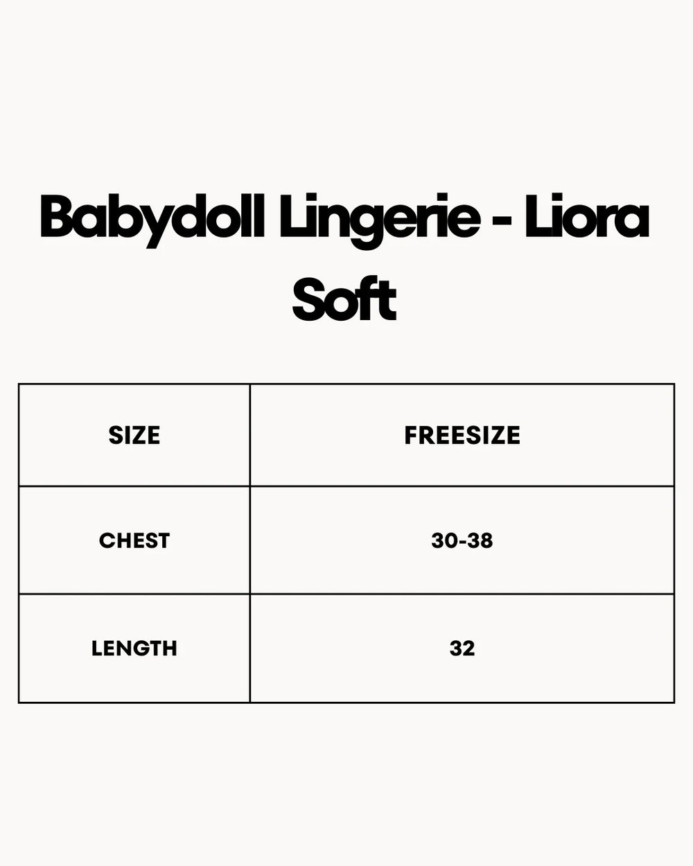 Babydoll Lingerie  - Liora Soft