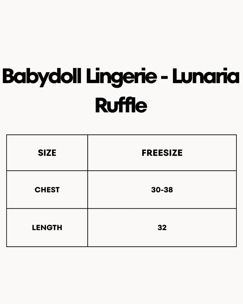 Babydoll Lingerie  - Lunaria Ruffle