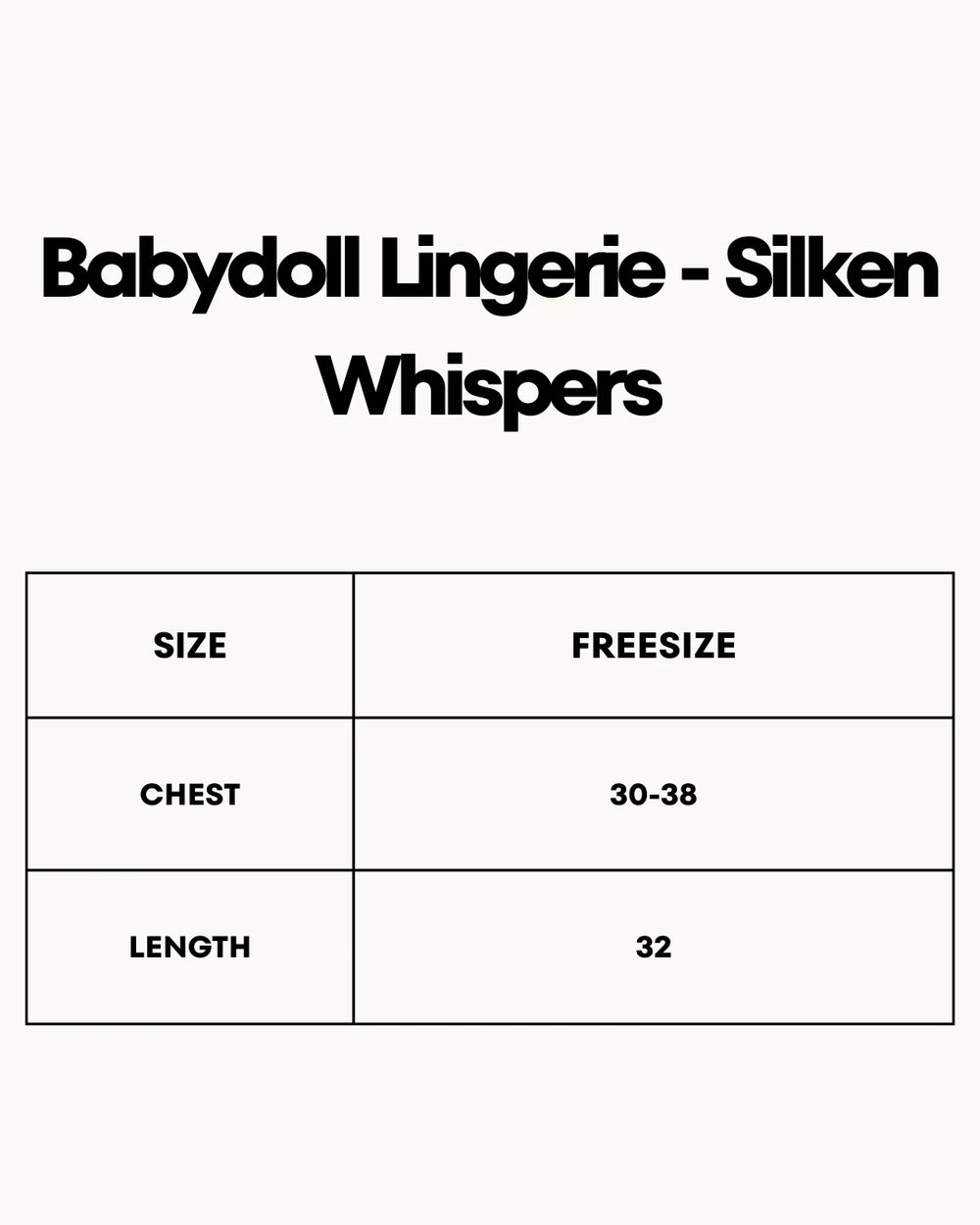 Babydoll Lingerie  - Silken Whispers
