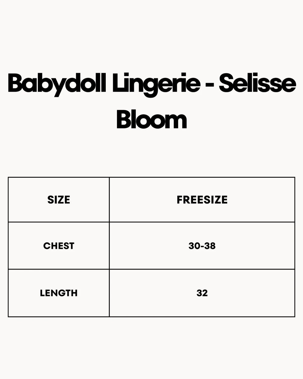 Babydoll Lingerie  - Selisse Bloom