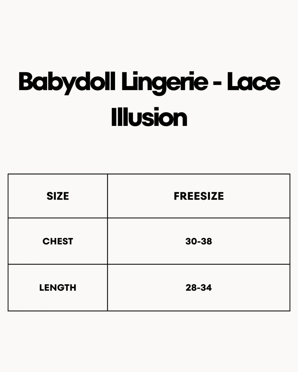 Babydoll Lingerie  - Lace Illusion