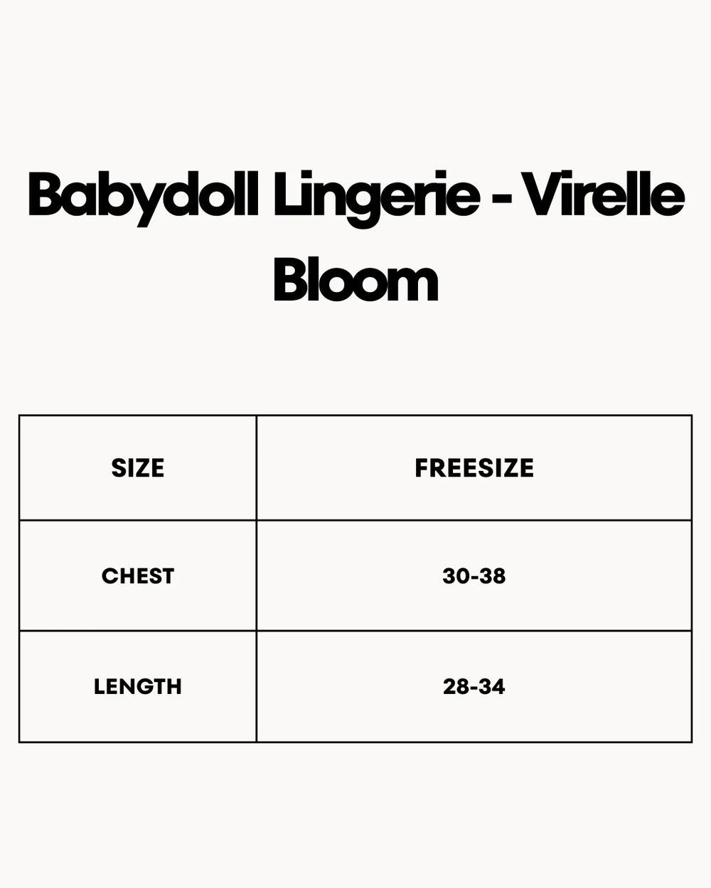 Babydoll Lingerie  - Virelle Bloom