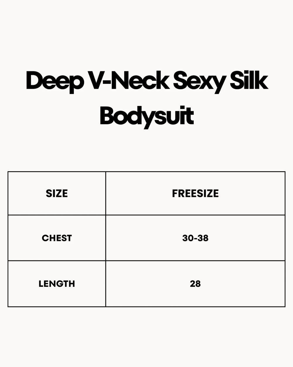 Deep V-Neck Sexy Silk Bodysuit