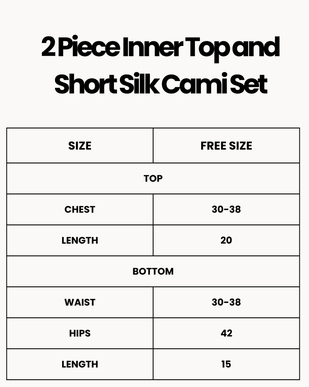 2 Piece Inner Top and Short Silk Cami Set