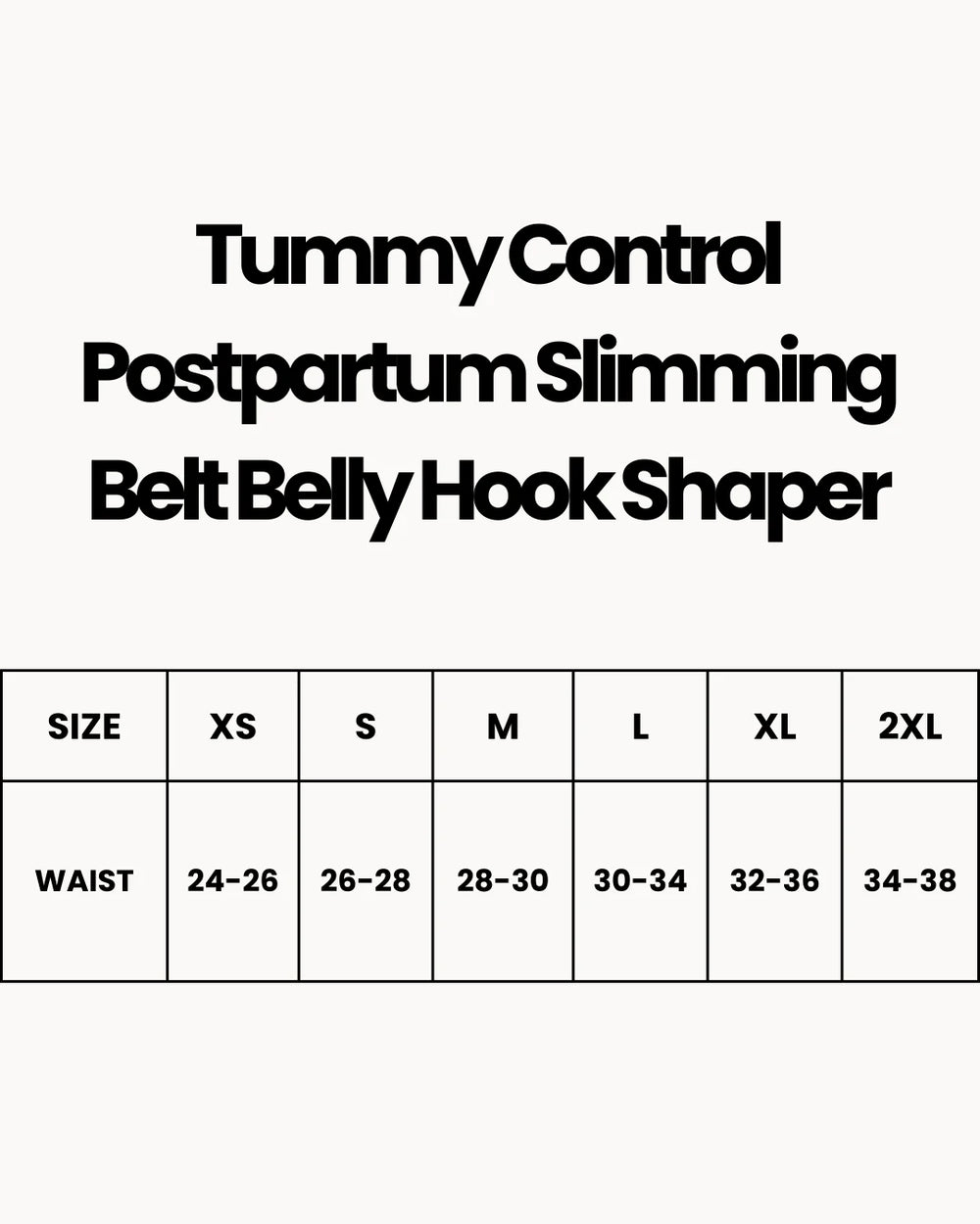 Tummy Control Postpartum Slimming Belt Belly Hook Shaper