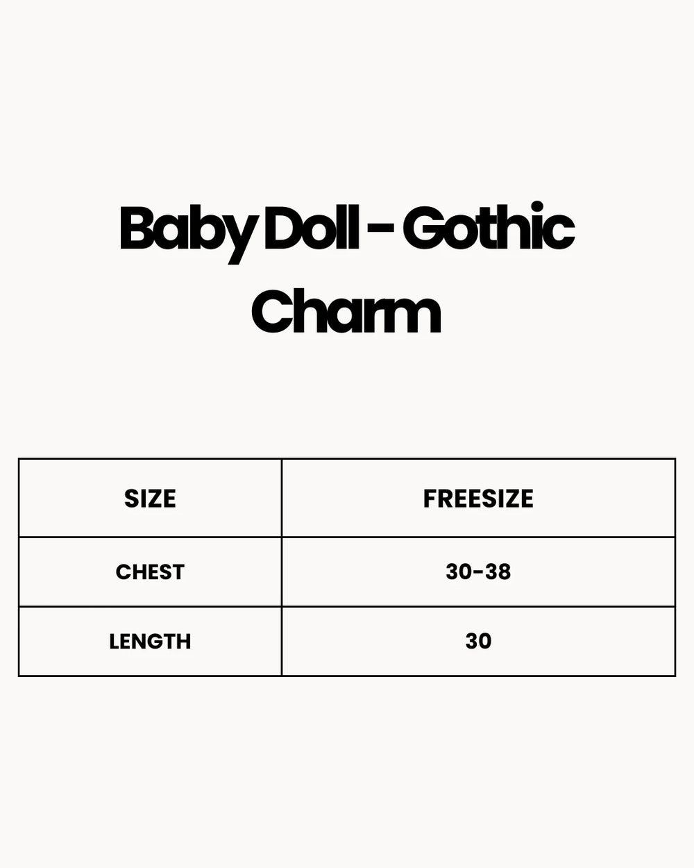 Baby Doll - Gothic Charm