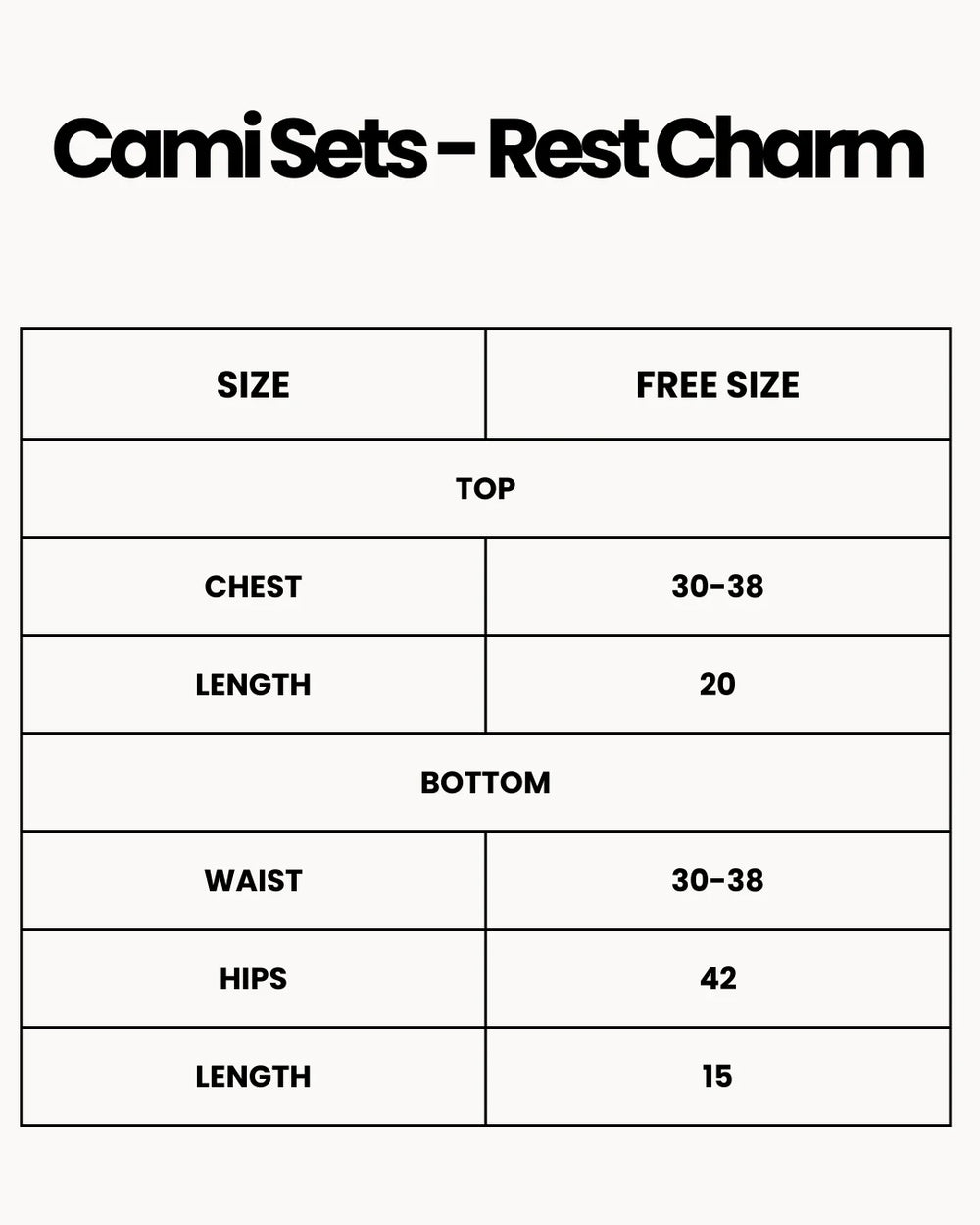 Cami Sets - Rest Charm