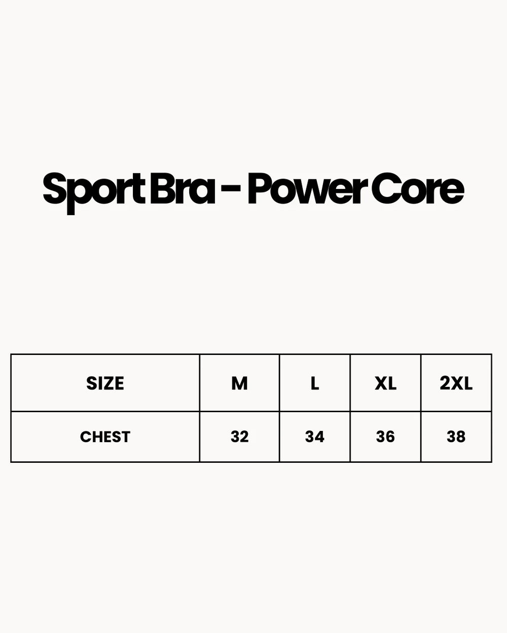 Sport Bra - Power Core