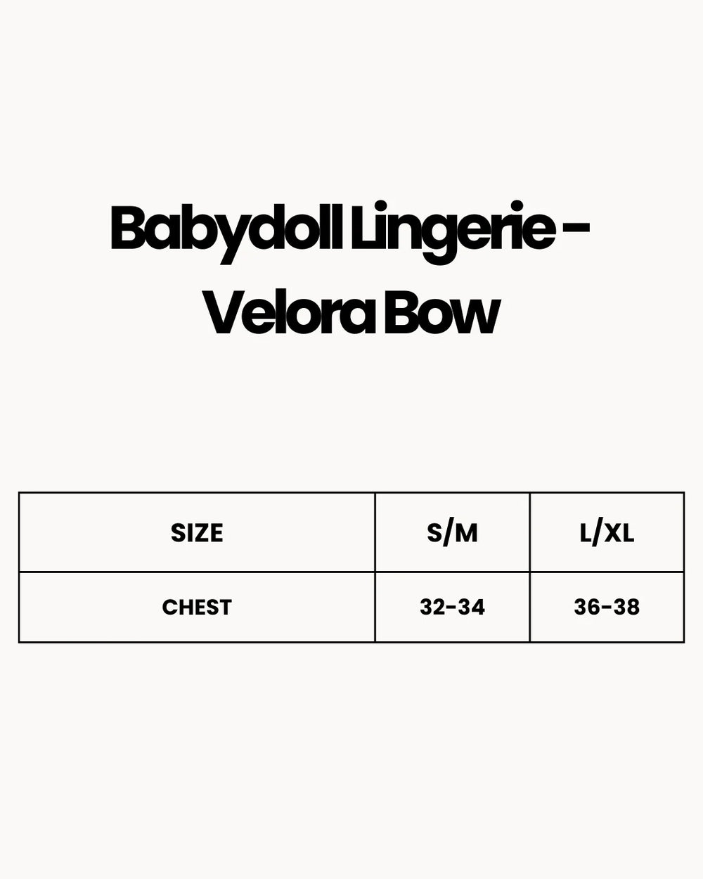 Babydoll Lingerie  - Velora Bow
