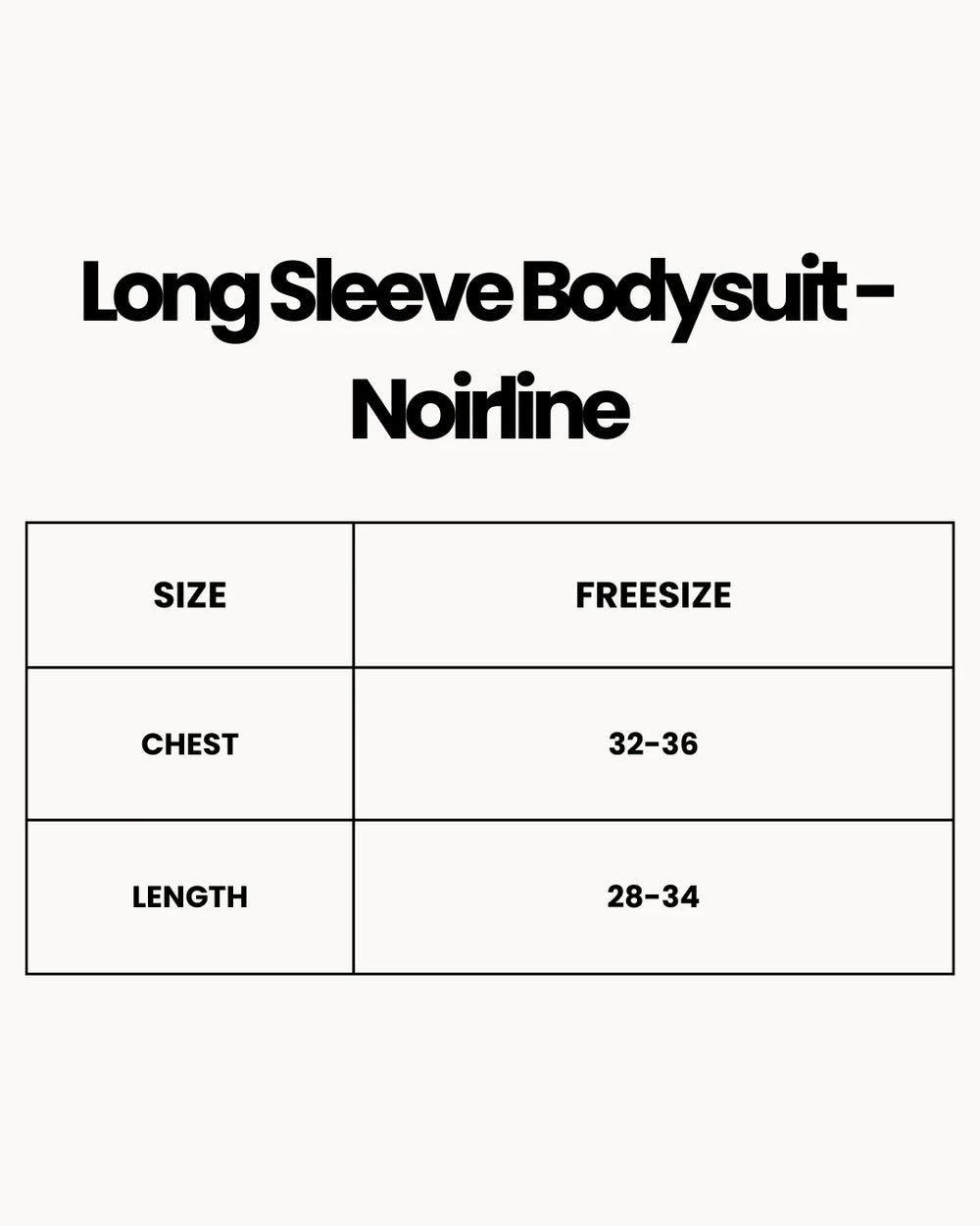Long Sleeve Bodysuit - Noirline