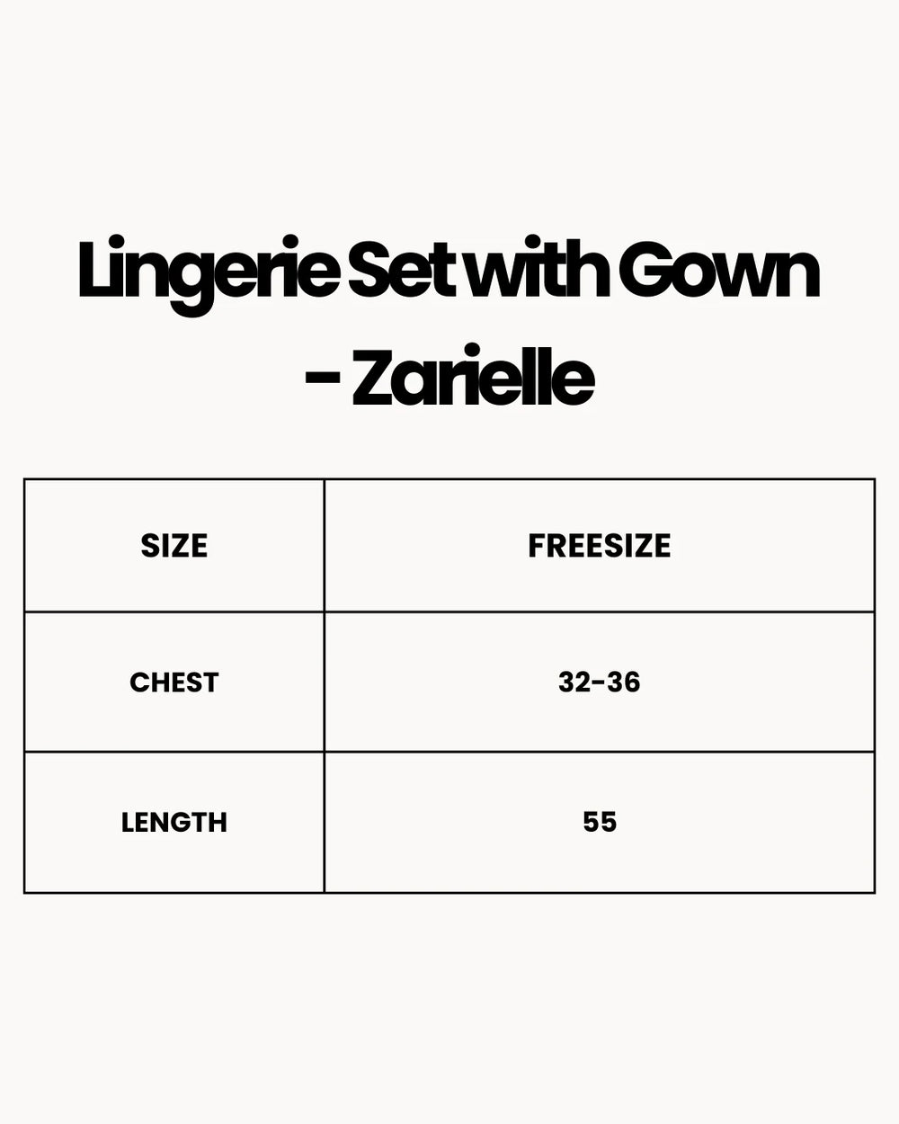 Lingerie Set with Gown - Zarielle