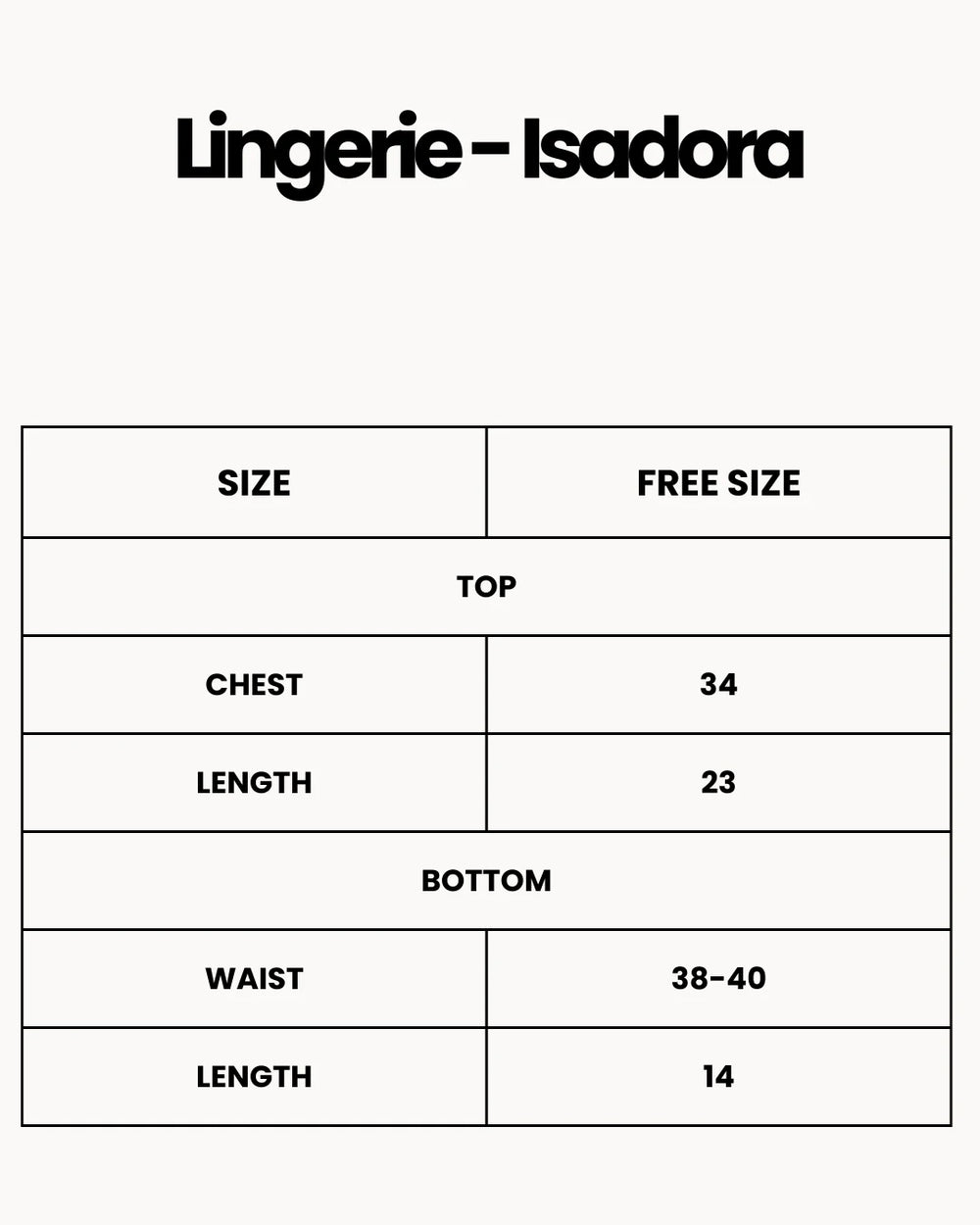 Lingerie - Isadora Black