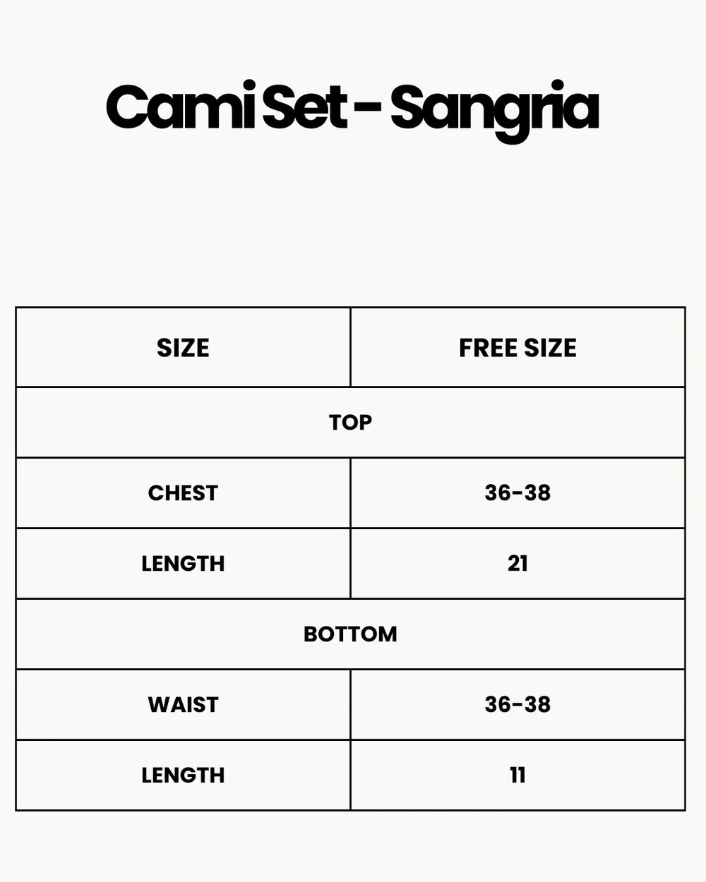Cami Set - Sangria