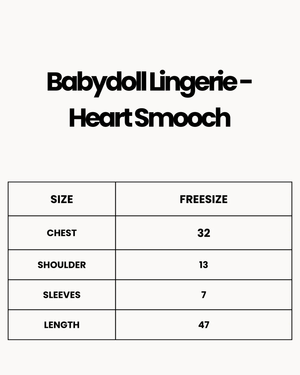 Babydoll Lingerie  - Heart Smooch