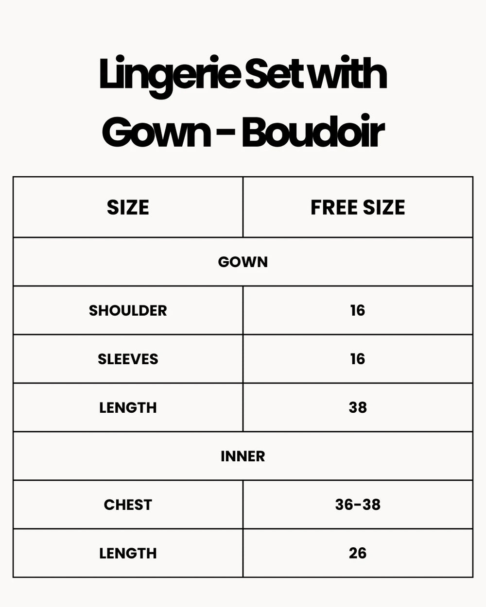 Lingerie Set with Gown - Boudoir