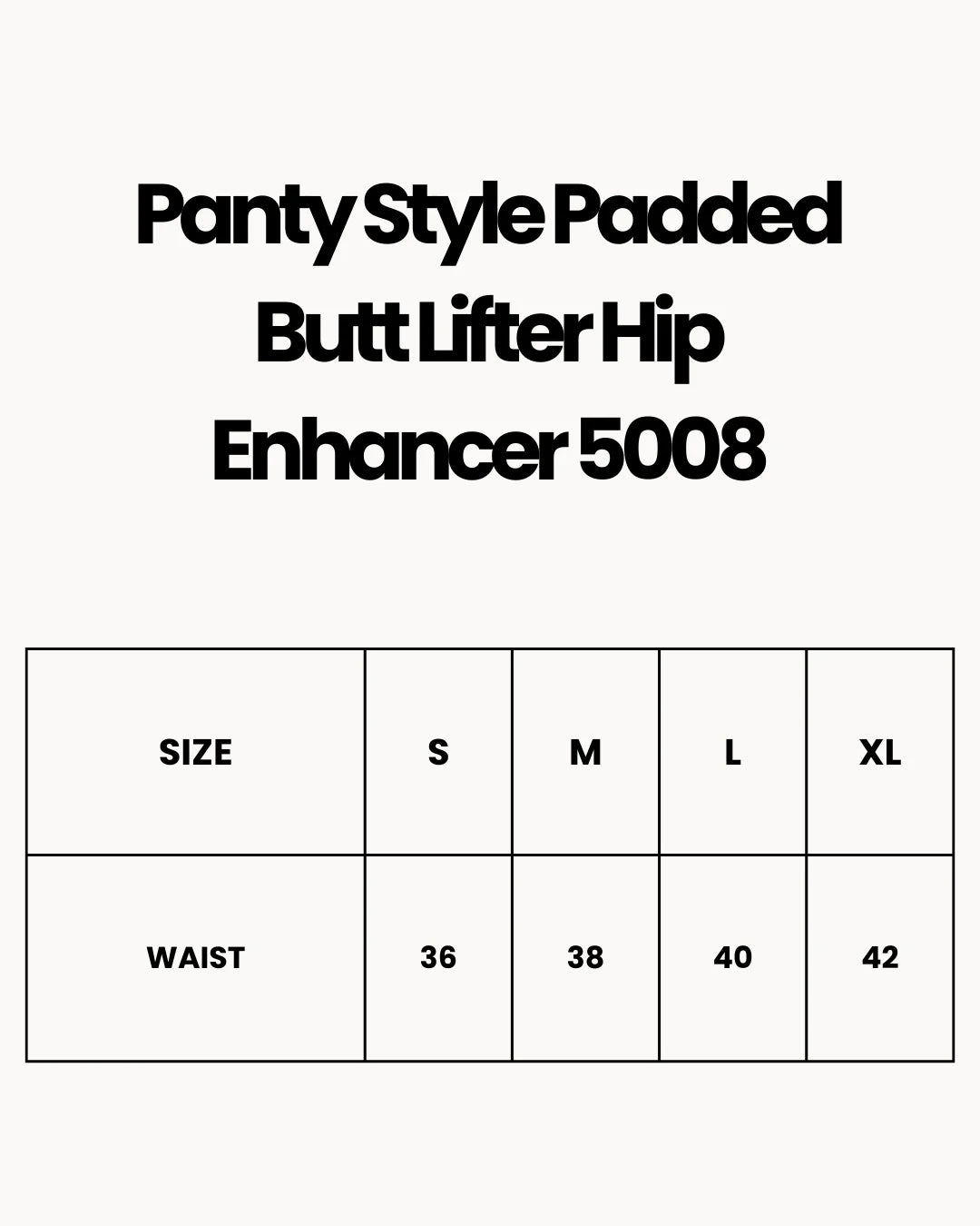 Panty Style Padded Butt Lifter Hip Enhancer 5008