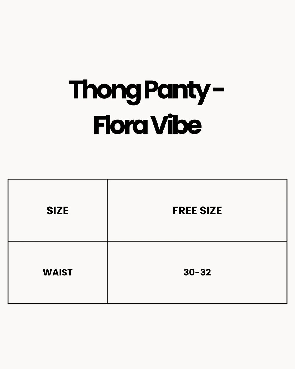 Thong Panty - Flora Vibe