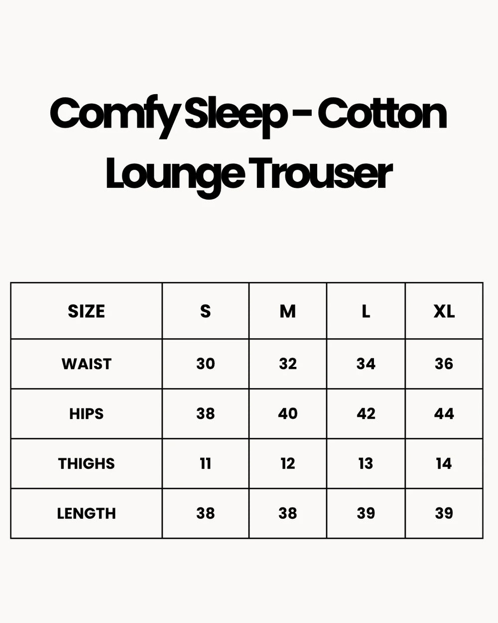 Comfy Sleep - Cotton Lounge Trouser