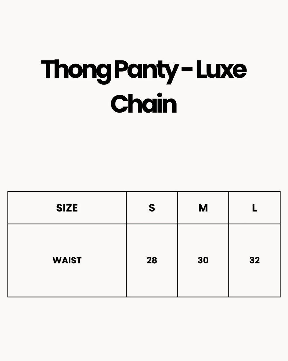 Thong Panty - Luxe Chain - Green