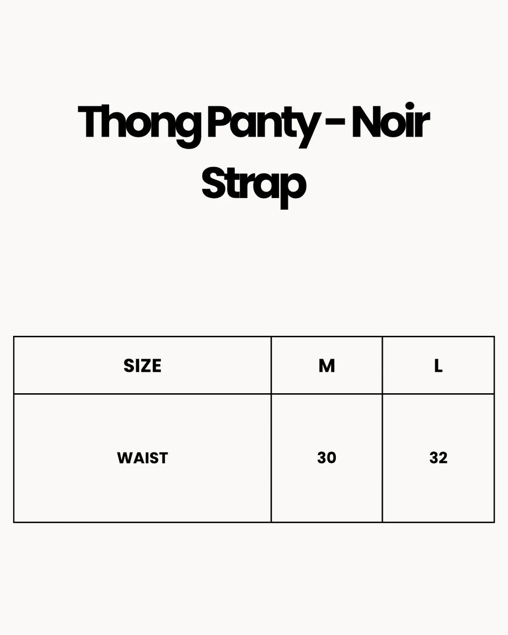 Thong Panty - Noir Strap - Green