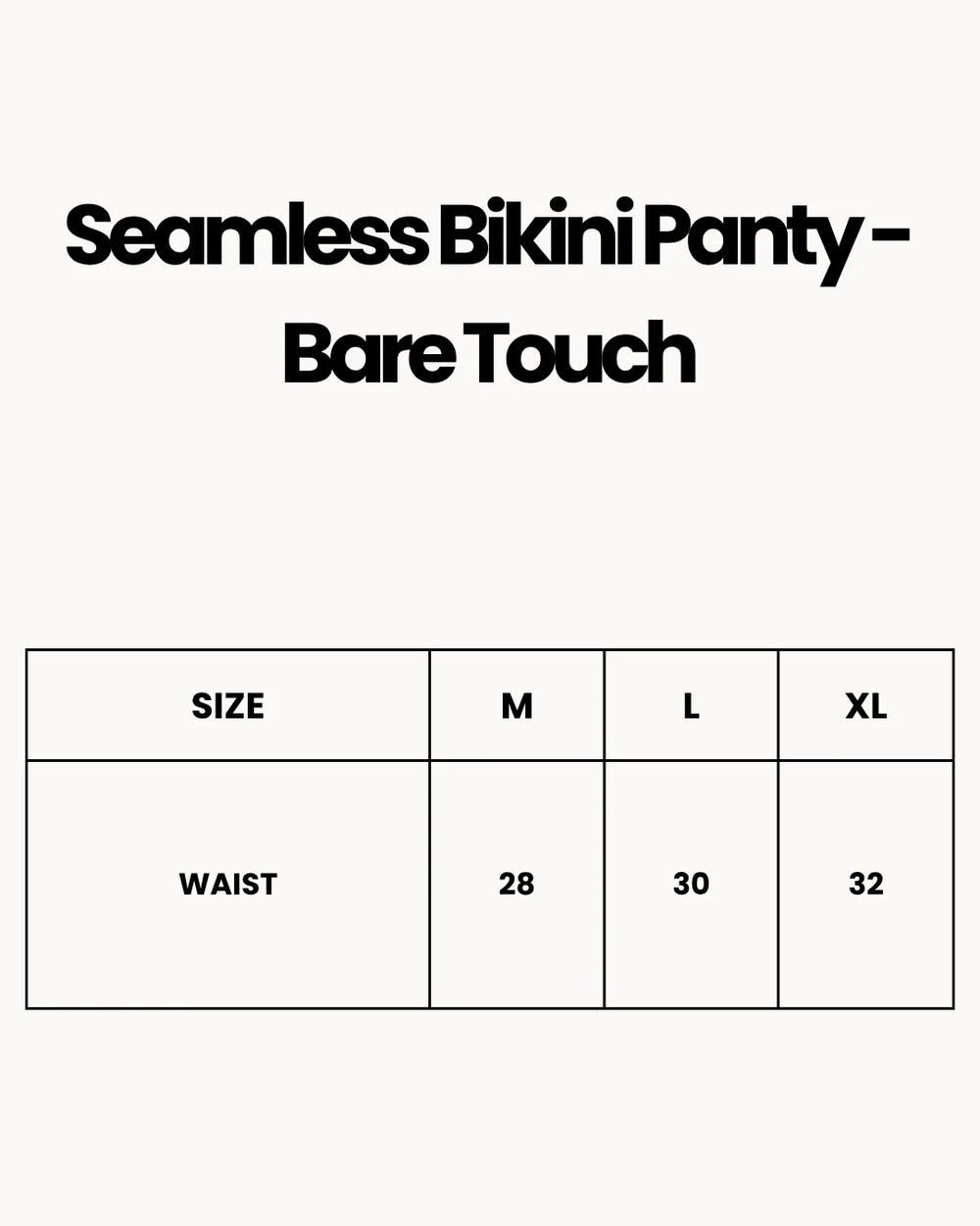 Seamless Bikini Panty - Bare Touch - Black