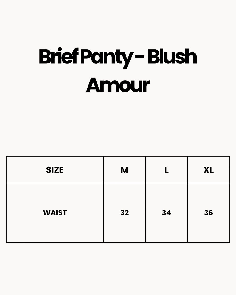 Brief Panty - Blush Amour - Skin