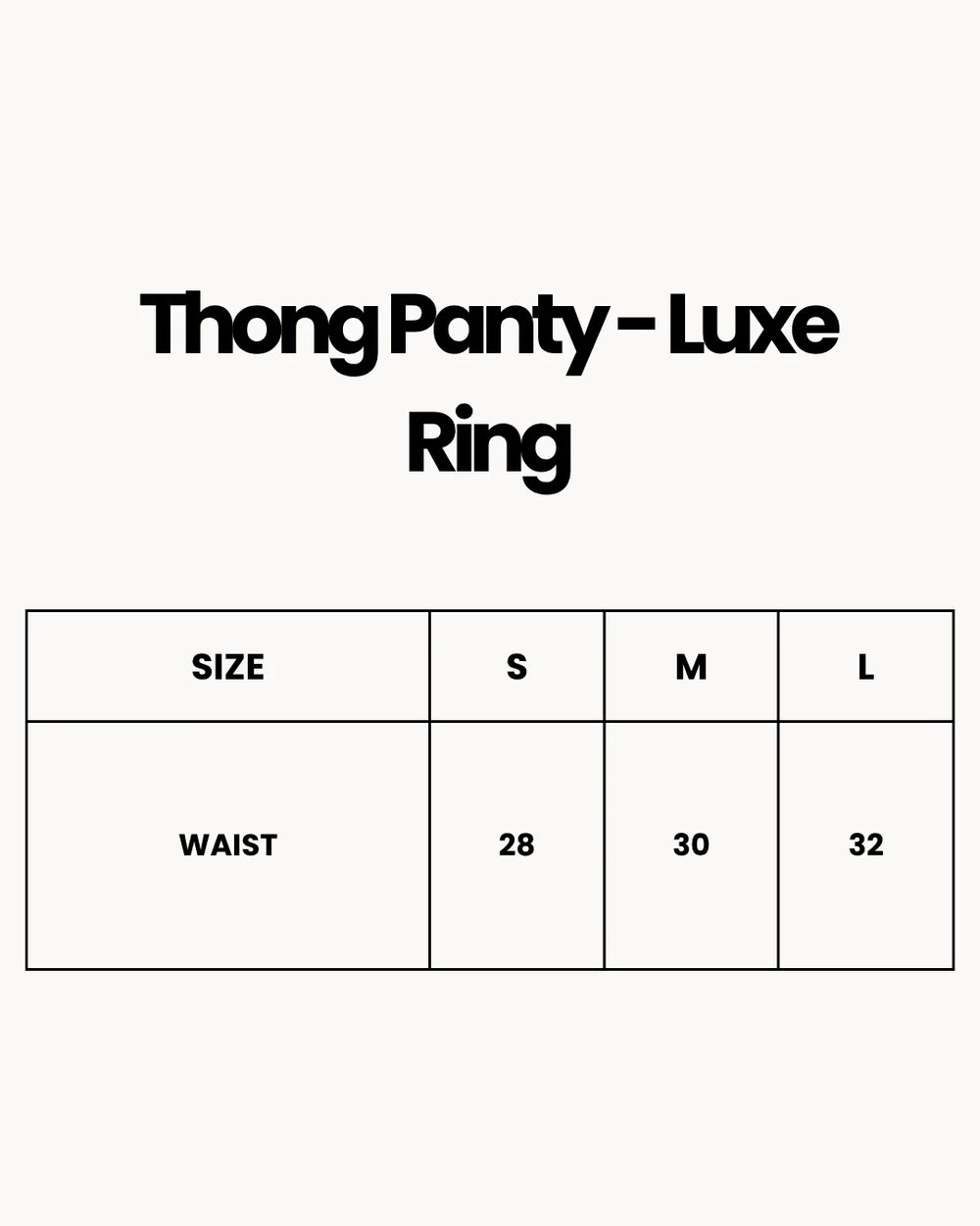 Thong Panty - Luxe Ring - Pink