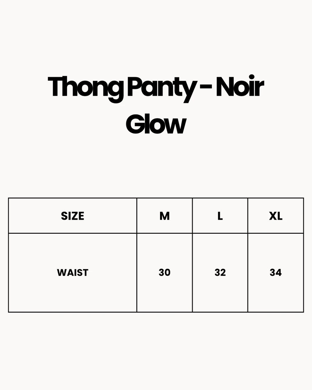 Thong Panty - Noir Glow - White