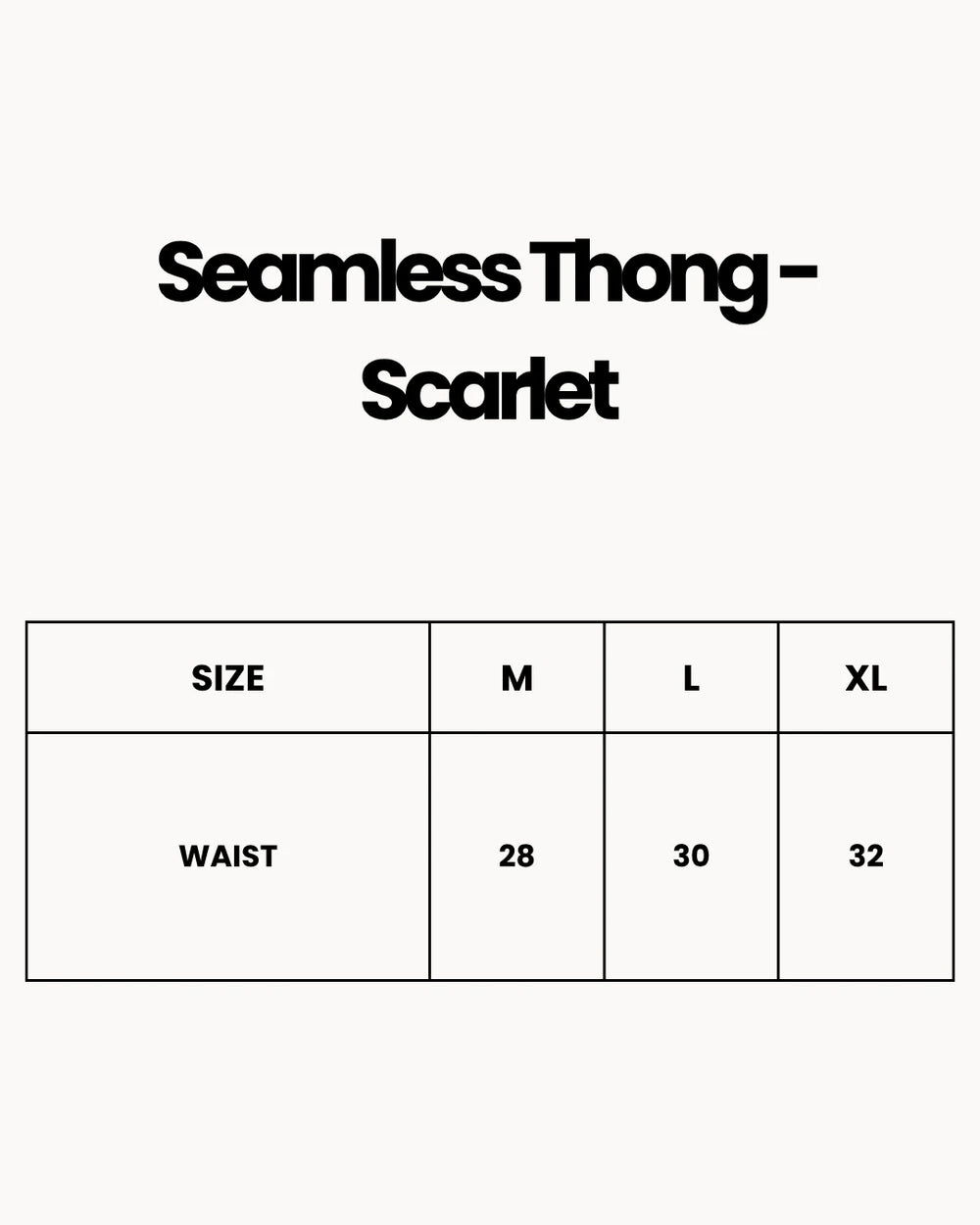 Seamless Thong  - Scarlet - Maroon